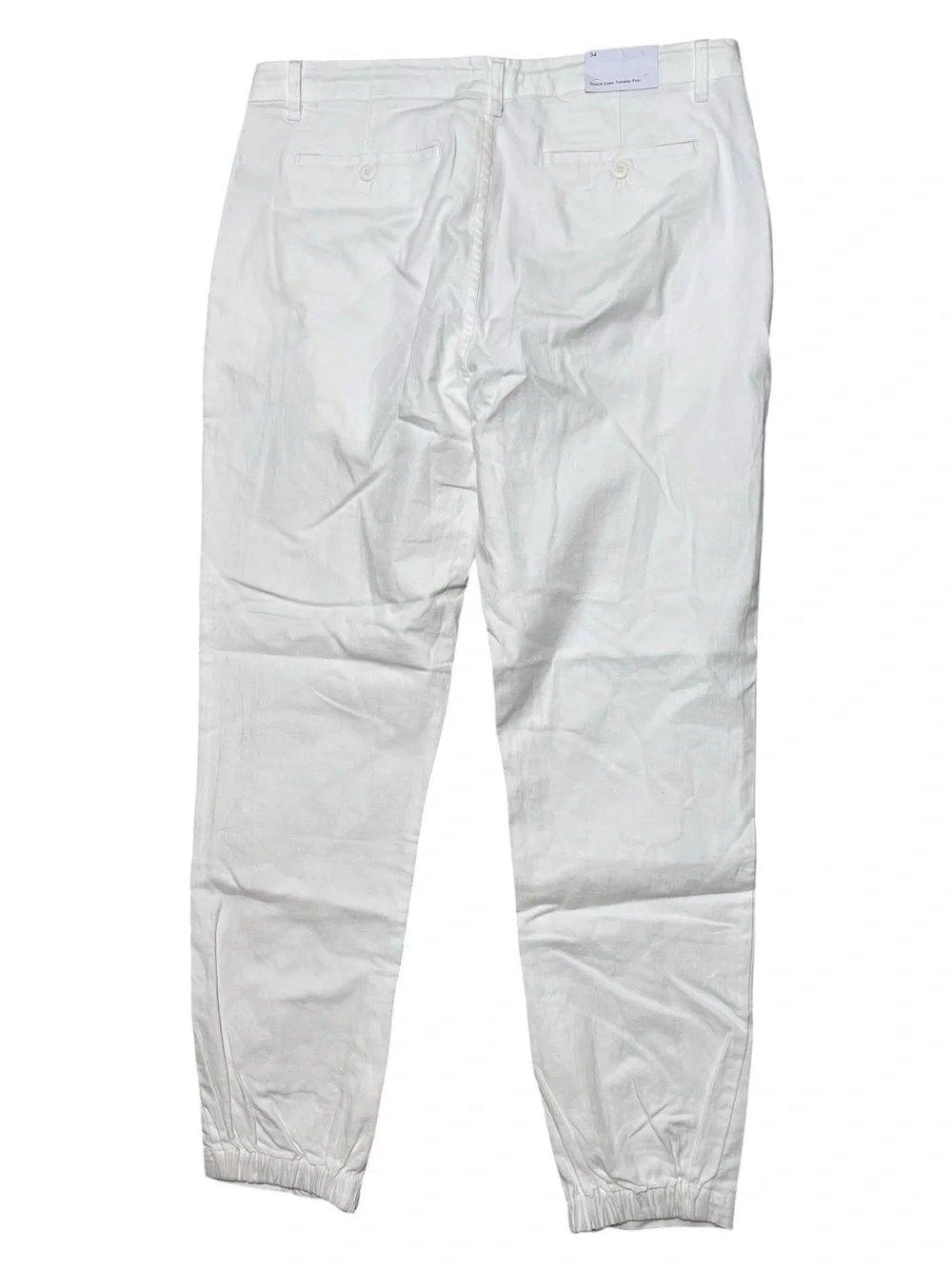 Onia Men’s Stretch Linen Blend Traveler Pant Trousers White Size 34 NWT